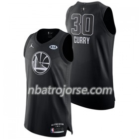 Män Golden State Warriors Tröja Stephen Curry 30 2018 All Star Jordan Brand Svart Swingman